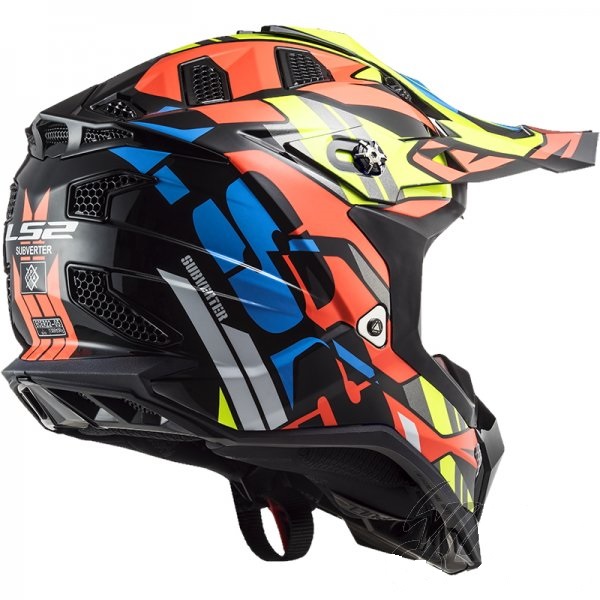 Мотошлем LS2 MX700 Subverter Evo Rascal черный оранжевый