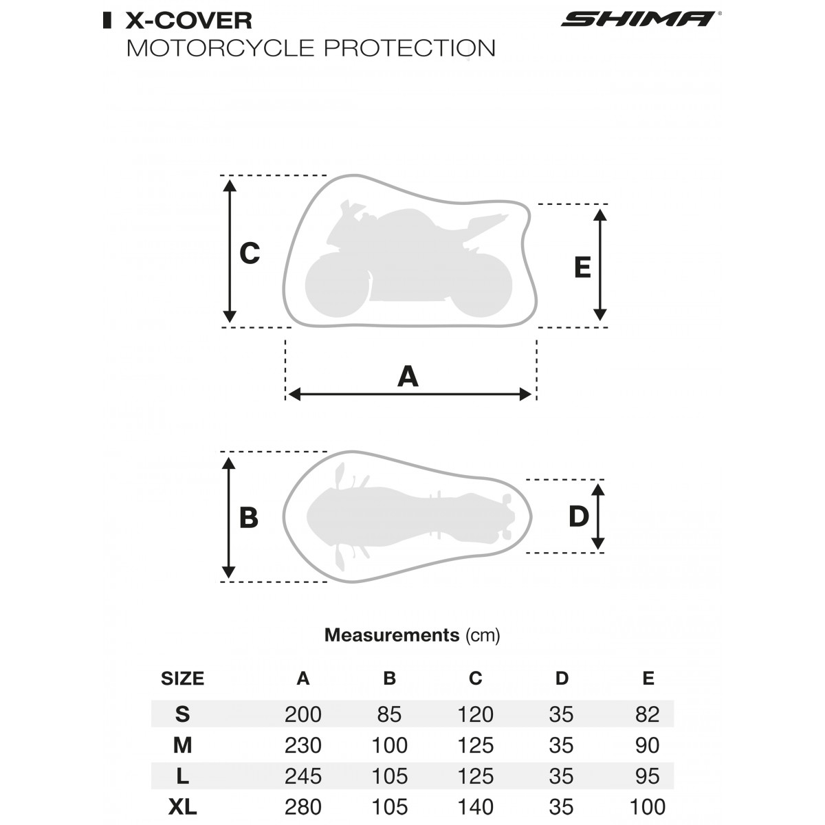 Чехол для мотоцикла Shima Solo черный серебряный