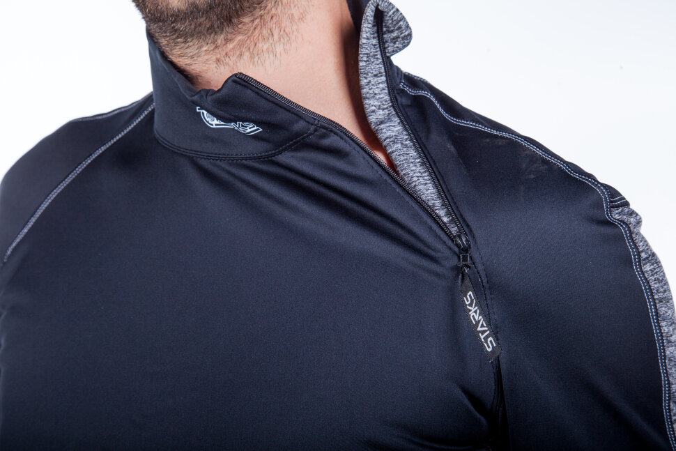 Термофутболка Starks Warm Long shirt Extreme черный серый