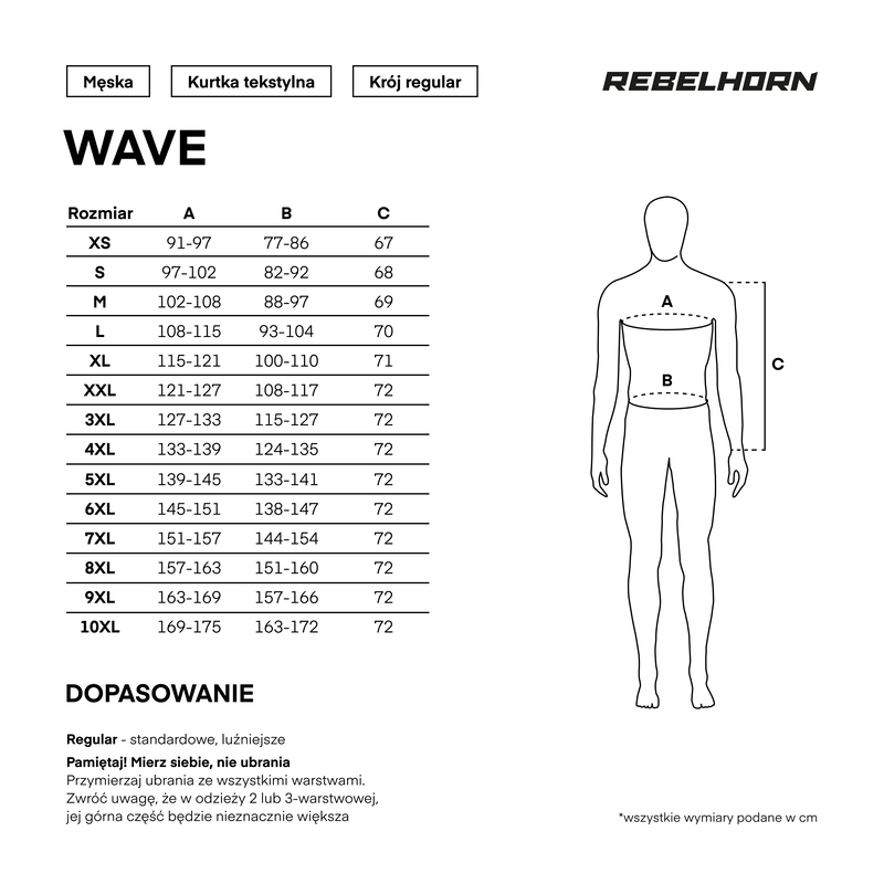 Мотокуртка текстильная Rebelhorn Wave черный