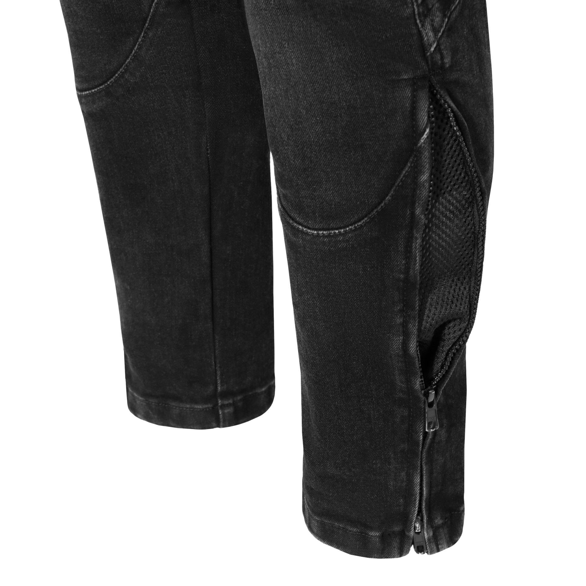 Мотоджинсы Seca Square ll стираный черный