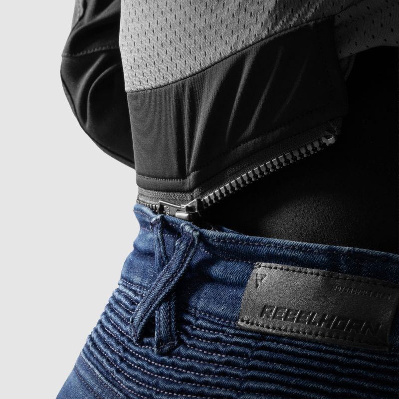 Мотоджинсы женские Ozone Agness II MONO стираный синий