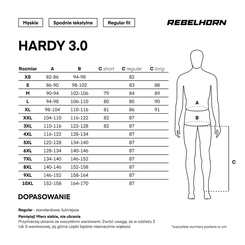 Мотоштаны текстильные Rebelhorn HardyIII черный