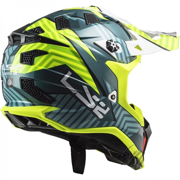 Мотошлем LS2 MX700 Subverter Evo Astro желтый кобальт