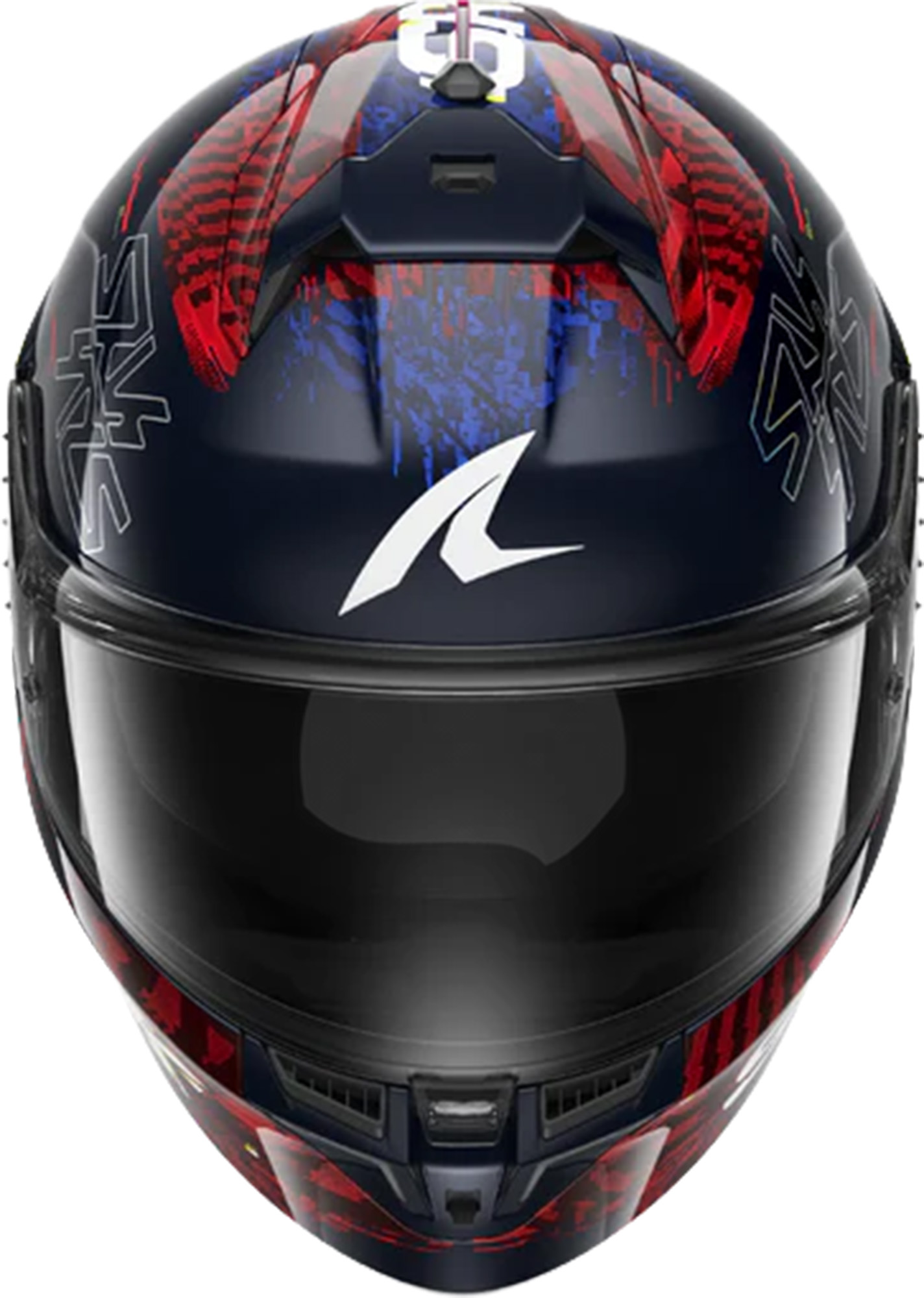 Мотошлем Shark Skwal CUP SPEED-VIB синий/красный/желтый