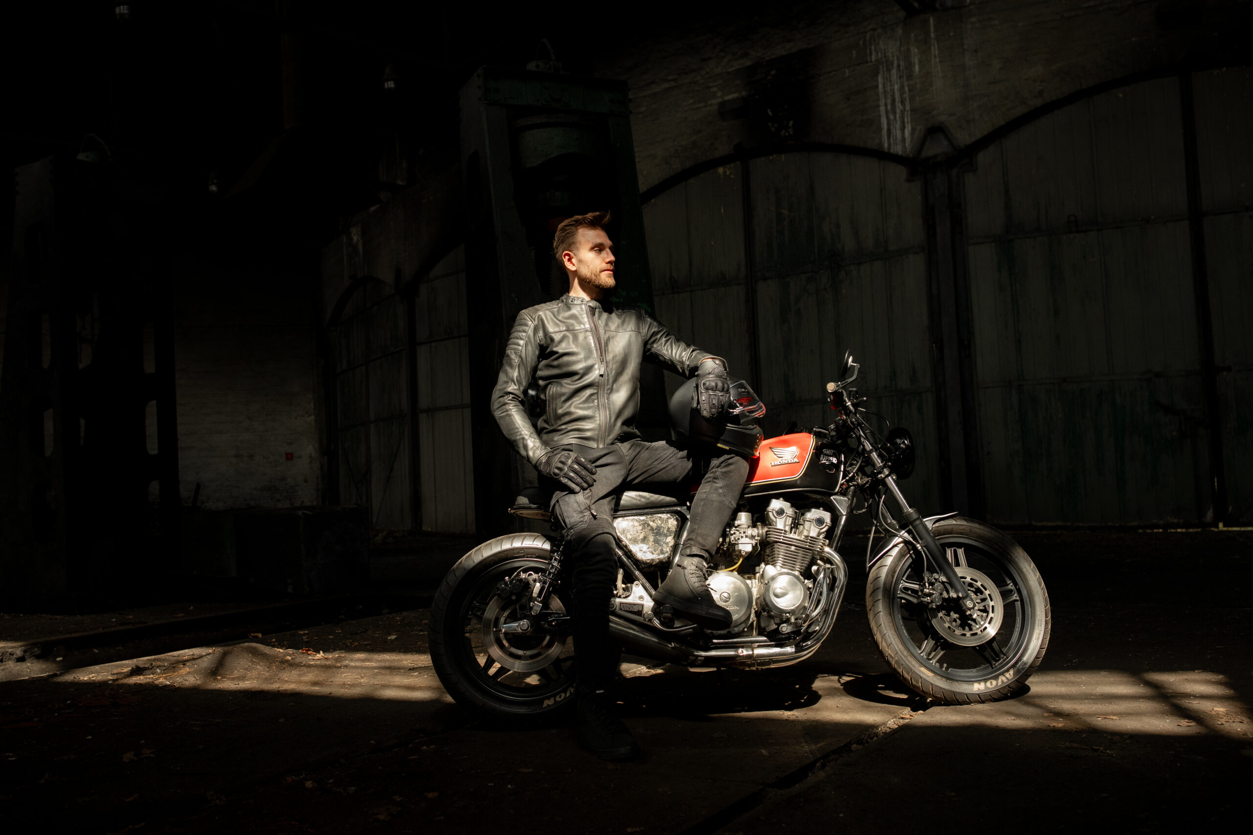 Мотокуртка кожаная Seca Wanted II черный