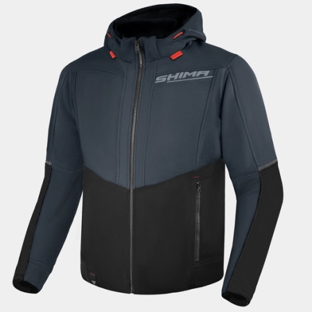 Мототолстовка SHIMA DAYBREAKER серый черный - магазин Motostyles