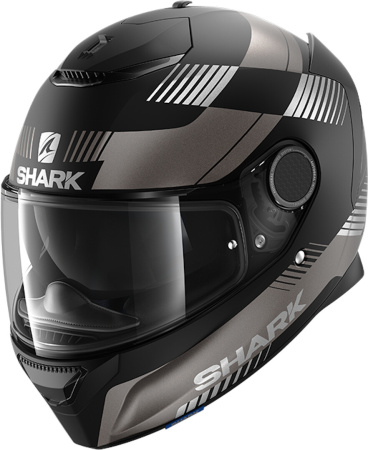Мотошлем Shark Spartan 1.2 Strad черный/матовый/серый - магазин Motostyles