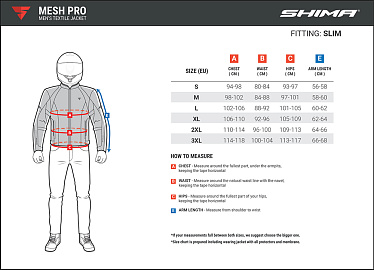 Мотокуртка текстильная SHIMA MESH PRO черный белый - магазин Motostyles