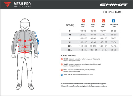 Мотокуртка текстильная SHIMA MESH PRO черный белый - магазин Motostyles