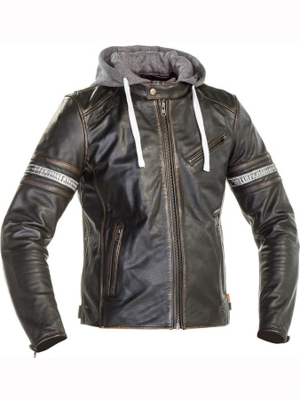 Мотокуртка кожаная Richa Toulon II D3O коричневый - магазин Motostyles