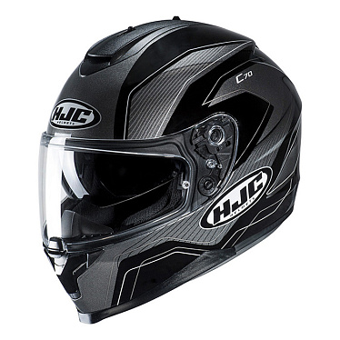Мотошлем HJC C70 Lianto черный серый - магазин Motostyles