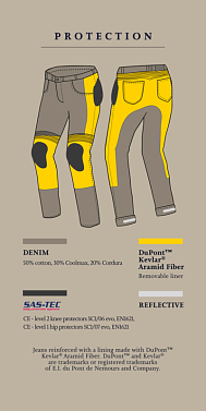 Мотоджинсы Broger Ohio стираный серый - магазин Motostyles