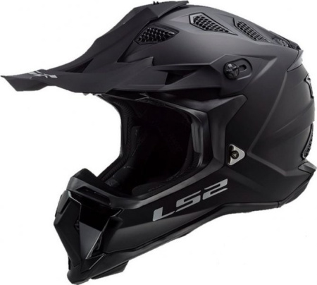 Мотошлем LS2 MX470 Subverter Single Mono матовый черный - магазин Motostyles