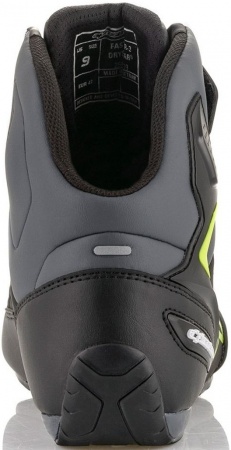 Мотоботы Alpinestars Faster 3 DRYSTAR черный/флуо/серый/желтый - магазин Motostyles