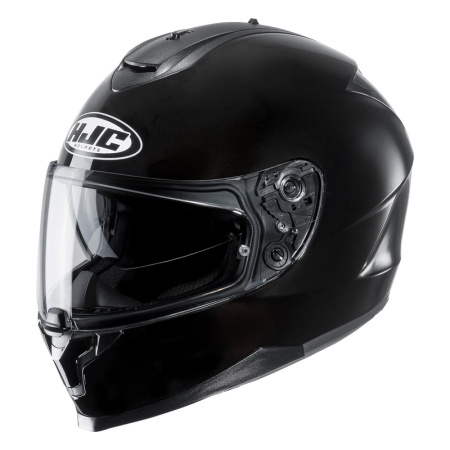 Мотошлем HJC C70N глянцевый черный - магазин Motostyles