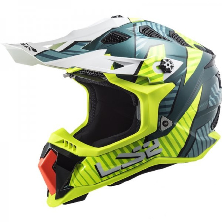 Мотошлем LS2 MX700 Subverter Evo Astro желтый кобальт - магазин Motostyles