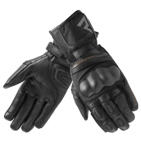 Мотоперчатки кожаные Rebelhorn Patrol WATERPROOF черный - магазин Motostyles
