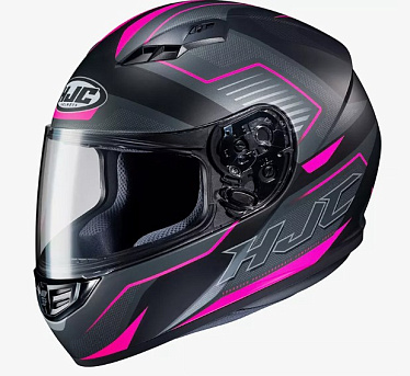 Мотошлем HJC CS-15 Trion черный розовый - магазин Motostyles