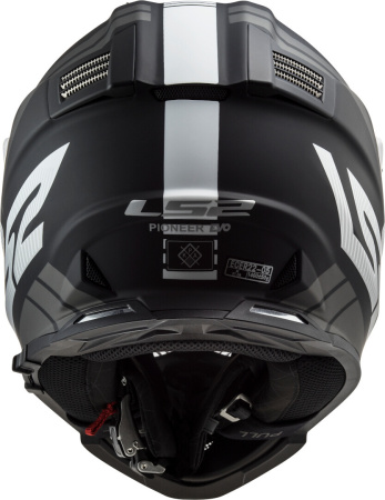 Мотошлем LS2 MX436 Pioneer Evo Evolve белый черный - магазин Motostyles