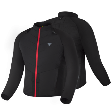 Мотокуртка текстильная SHIMA WARMUP черный - магазин Motostyles