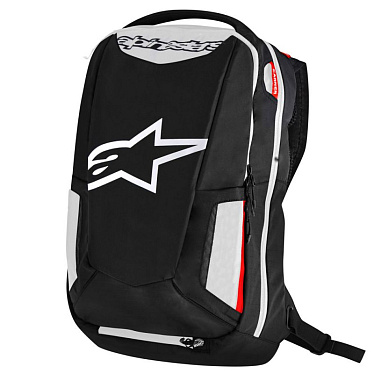 Рюкзак Alpinestars City Hunter черный/белый/красный - магазин Motostyles