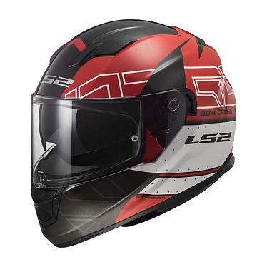 Мотошлем LS2 FF320 Stream Evo Kub красный черный - магазин Motostyles