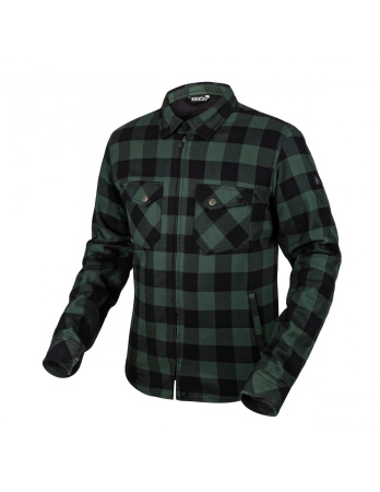 Моторубашка Seca Marshal II зеленый черный - магазин Motostyles