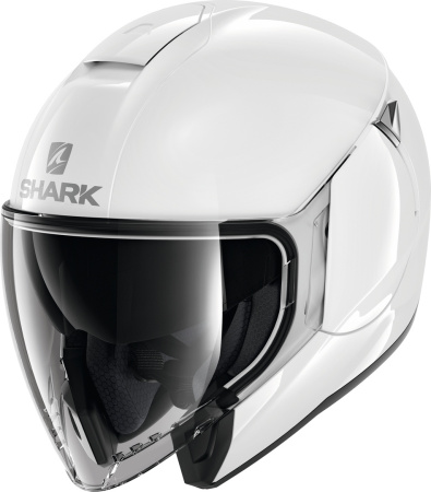 Мотошлем Shark Citycruiser Blank белый - магазин Motostyles