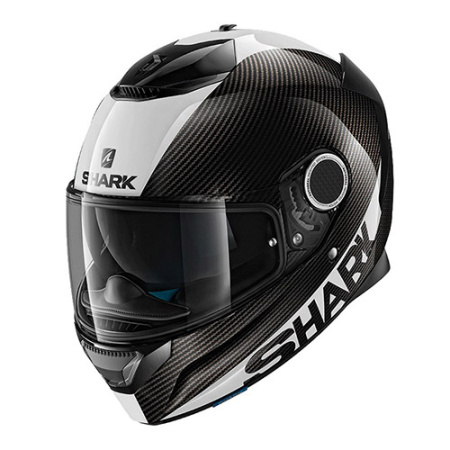 Мотошлем Shark Spartan 1.2 Carbon Skin белый черный - магазин Motostyles