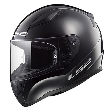 Мотошлем LS2 FF353 Rapid Single глянцевый черный - магазин Motostyles
