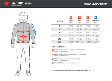 Мотокуртка текстильная SHIMA WARMUP черный - магазин Motostyles