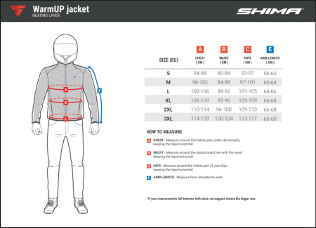 Мотокуртка текстильная SHIMA WARMUP черный - магазин Motostyles