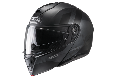 Мотошлем HJC I90 Syrex MC5SF черный серый - магазин Motostyles