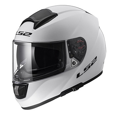 Мотошлем LS2 FF397 Vector FT2 глянцевый белый - магазин Motostyles