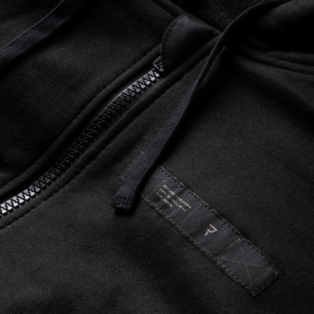 Мотохуди на молнии текстильная Rebelhorn Hoodie черный - магазин Motostyles