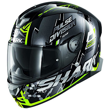 Мотошлем Shark Skwal 2.2 Noxxys черный/желтый/серый - магазин Motostyles