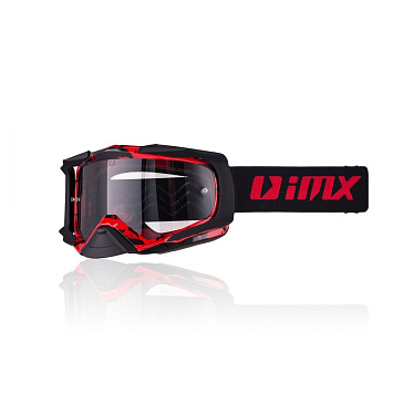 Мотоочки IMX DUST Graphic красный/черный/матовый - магазин Motostyles