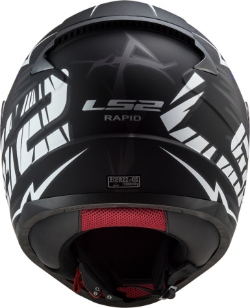 Мотошлем LS2 FF353 Rapid Cromo матовый/оранжевый/синий - магазин Motostyles
