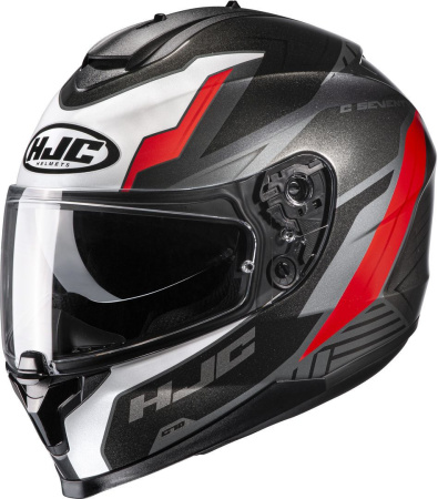Мотошлем HJC C70 Silon черный красный - магазин Motostyles