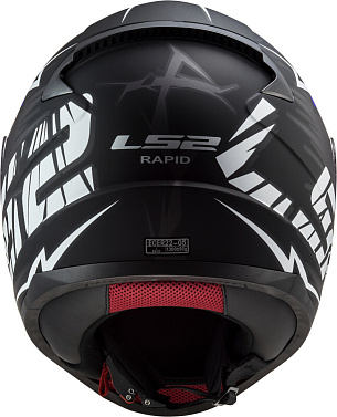Мотошлем LS2 FF353 Rapid Cromo матовый/оранжевый/синий - магазин Motostyles