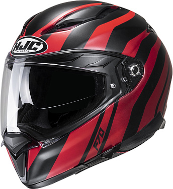 Мотошлем HJC F70 Galla черный красный - магазин Motostyles