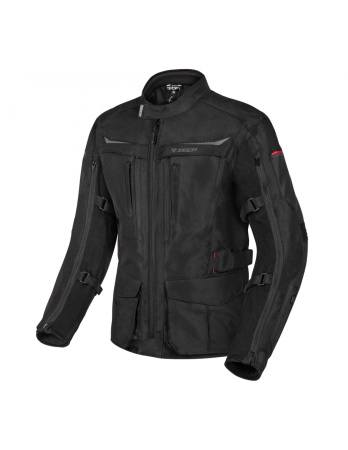 Мотокуртка текстильная Seca Discovery черный - магазин Motostyles