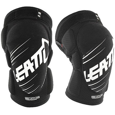 Наколенники Leatt 3DF 5.0 Knee Guards черный белый - магазин Motostyles