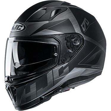 Мотошлем HJC i70 Eluma черный серый - магазин Motostyles