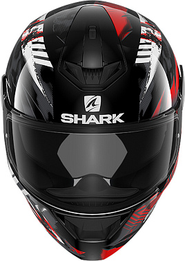 Мотошлем Shark D-Skwal 2 Penxa черный/красный/серый - магазин Motostyles