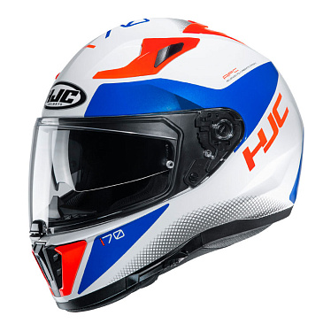 Мотошлем HJC i70 Tas белый/синий/красный - магазин Motostyles