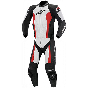 Мотокомбинезон Alpinestars Challenger V2 черный/красный/белый/флуо - магазин Motostyles