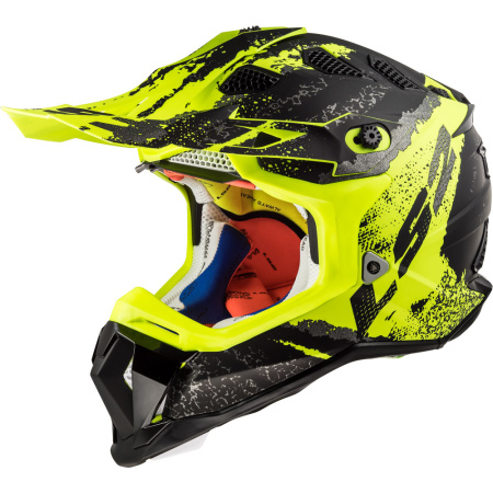 Мотошлем LS2 MX470 Subverter Claw черный/матовый/желтый - магазин Motostyles