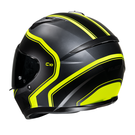 Мотошлем HJC C10 ELIE MC3HSF серо желтый - магазин Motostyles